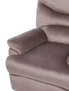 Velvet Recliner Chair Taupe ESLOV_779805