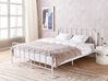 Łóżko metalowe 160 x 200 cm białe MAURESSAC_902745