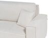 Canapé d'angle à droite en tissu beige avec rangement KARILA_886011