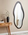 Drewniane lustro ścienne 79 x 180 cm czarne BLET_915438
