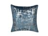 Set of 2 Velvet Cushions Crackle Pattern 45 x 45 cm Blue GARDENIA_769106