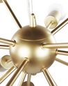 15 Light Metal Pendant Lamp Gold BALAGAS_818275