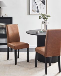 Tuoli keinonahka kullanruskea 2 kpl BROADWAY Tuoli keinonahka kullanruskea 2 kpl BROADWAY