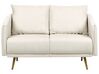 Sofa Set Polyester beige 5-Sitzer mit goldenen Beinen MAURA_892252