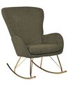 Boucle Rocking Chair Dark Green ANASET_916243