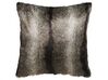 Set of 2 Faux Fur Cushions 45 x 45 cm Black and White RUBRUM _822158