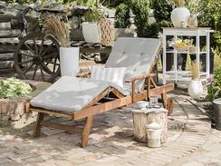 Pehmuste lepotuoliin harmaanbeige TOSCANA, JAVA Pehmuste lepotuoliin harmaanbeige TOSCANA, JAVA