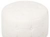 Tamborete em tecido bouclé branco ⌀ 55 cm TAMPA_850173