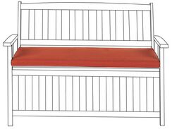 Tummanpunainen istuintyyny 45 x 108 cm SOVANA Tummanpunainen istuintyyny 45 x 108 cm SOVANA