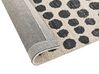 Teppich beige / schwarz 80 x 150 cm gepunktetes Muster HAVRAN_836372