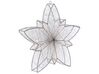 Décoration de jardin à LED étoile argentée à suspendre 50 cm HOFSOS_880450