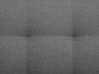 Světle šedá čalouněná rozkládací pohovka tvaru L s taburetem, pravostranná ABERDEEN_715834