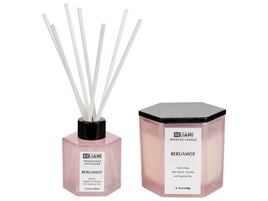 Soy Wax Candle and Reed Diffuser Scented Set Bergamot CLASSY TINT