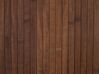 Cesto em madeira de bambu castanha escura e branca 60 cm KOMARI_849023
