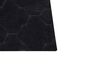 Fekete műnyúlszőrme szőnyeg 80 x 150 cm GHARO_858627