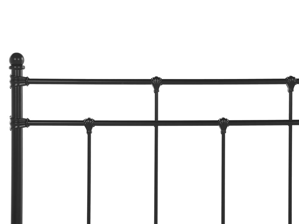 Metal EU Super King Size Bed Frame Black LYNX Beliani.co.uk