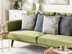 Koristetyyny hopea 45 x 45 cm 2 kpl CAMELLIA