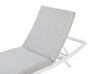 Chaise longue en aluminium gris clair AMELIA_849538