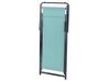 Folding Deck Chair Turquoise and Black LOCRI II_857245