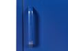 Förvaringsskåp med 2 dörrar i metall marinblå HURON_868218