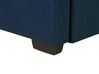 Fabric EU Small Single Trundle Bed Blue MARMANDE_770387