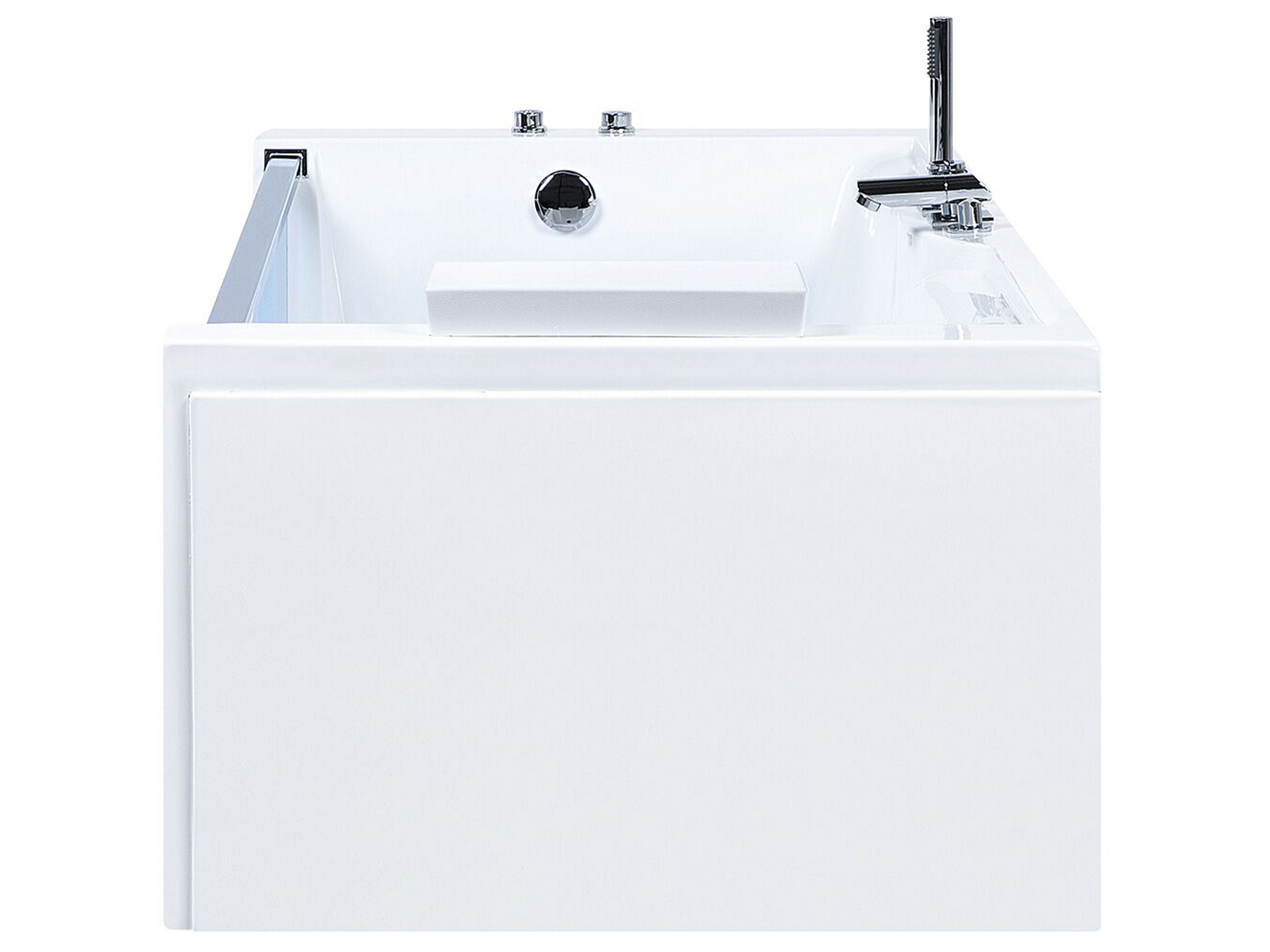 Whirlpool Bath with LED 1800 x 900 mm White MARQUIS | Beliani.co.uk