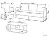 Lounge Set 4-teilig Aluminium schwarz 5-Sitzer Auflagen weiss MONTEFALCO_905592