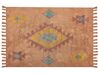 Teppich Baumwolle orange 160 x 230 cm geometrisches Muster IGDIR_839624