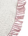 Tappeto cotone bianco sporco ⌀ 120 cm STARS_910769