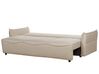 Fabric Sofa Bed with Storage Beige KRAMA_898313