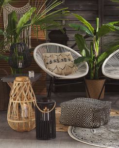 Lyhty pajupuu musta 40 cm LUZON Lyhty pajupuu musta 40 cm LUZON