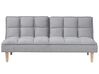 Fabric Sofa Bed Light Grey SILJAN_702073