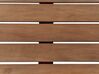 Utdragbart matbord i akaciaträ 160/220 x 90 cm mörkt trä AMANTEA_871617