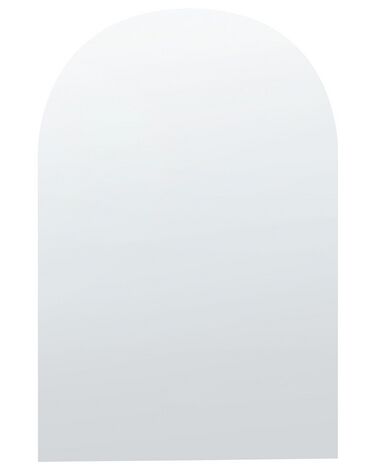 Nástěnné obloukové zrcadlo 50 x 75 cm stříbrné ANNECY 
