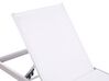 Chaise longue blanche en aluminium FOSSATO_781119