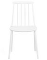 Spisebordsstol hvid plast sæt af 2 VENTNOR_707000
