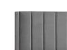 Bed fluweel grijs 180 x 200 cm VILLETTE_765434