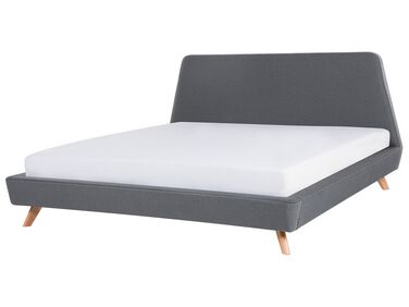 Fabric EU Super King Size Bed Grey VIENNE
