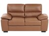 Faux Leather Sofa Set Golden Brown VOGAR_851014