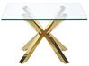 Glass Top Coffee Table Gold STARLIGHT_798474
