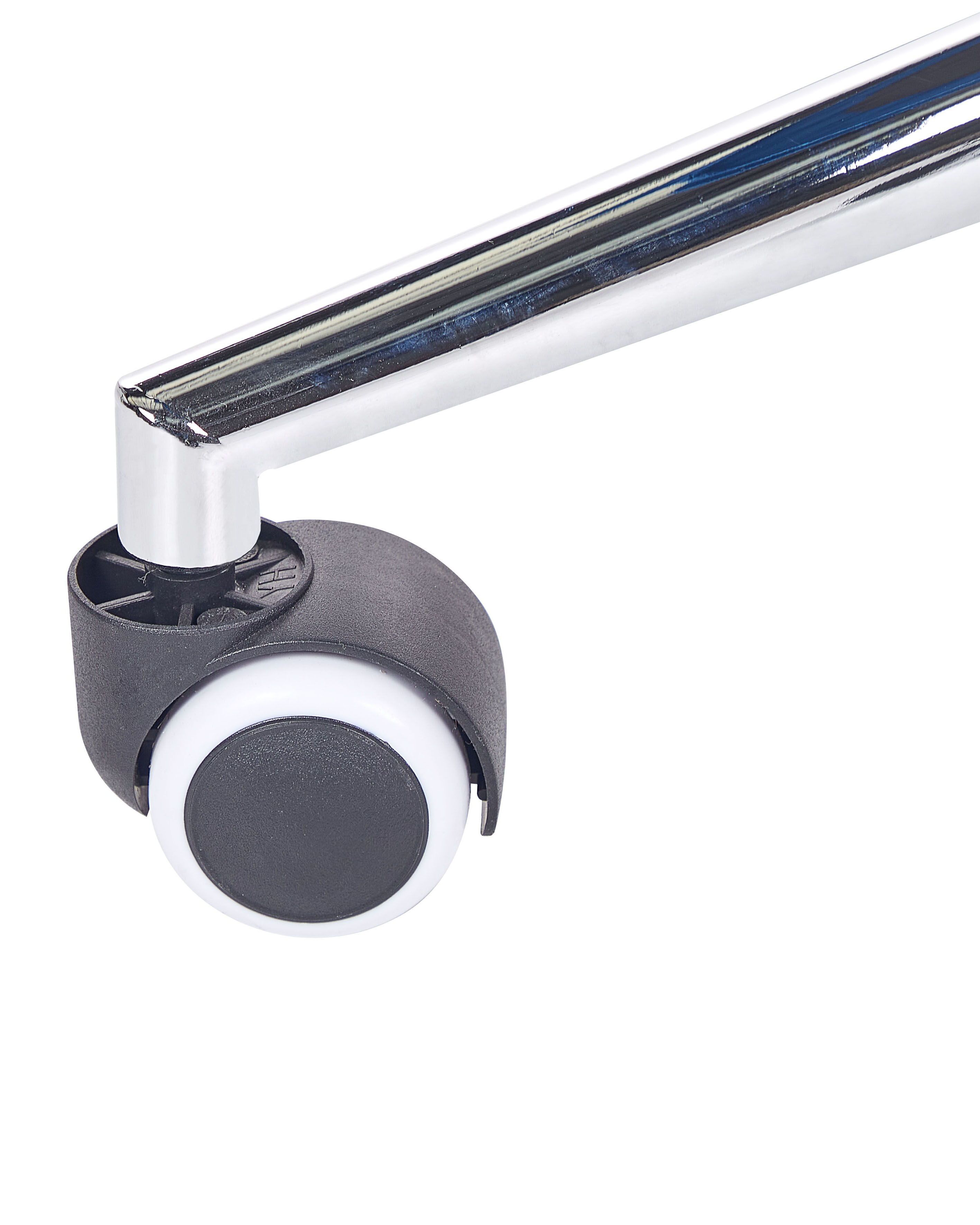 Bürostuhl Samtstoff blau / silber höhenverstellbar MONTICELLO | Beliani.at