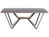 Eettafel hout betoneffect/zwart 180 x 90 cm BANDURA_872222