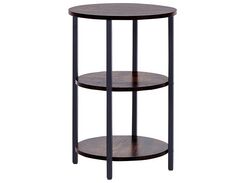 Sivupöytä tumma puu/musta TOLAR Sivupöytä tumma puu/musta TOLAR