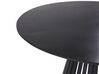Eettafel acaciahout zwart ⌀ 120 cm MESILLA_906721