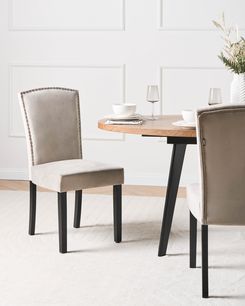 Tuoli sametti harmaa 2 kpl PISECO