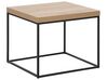 Table appoint bois clair et noire DELANO_756724