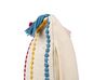 Conjunto de 2 almofadas decorativas em algodão multicolor com padrão de riscas e borlas 40 x 60 cm AGAVE_840382