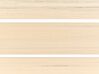 Gartentisch Kunstholz beige / weiß 150 x 90 cm COMO_884151