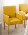 Fabric Dining Chair Yellow ROCKEFELLER_770786