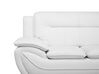 3 Seater Faux Leather Sofa White LEIRA_711180